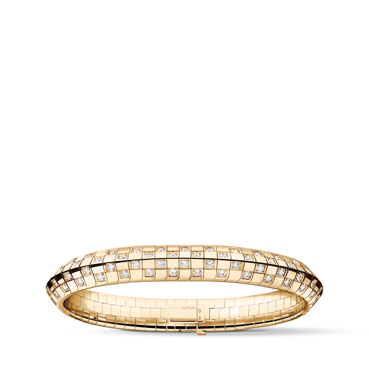 سوار Le Damier de Louis Vuitton من الذهب الأصفر والألماس