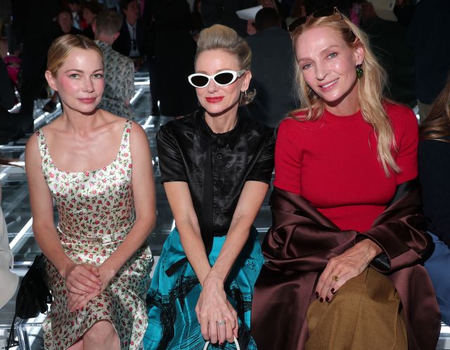 Naomi Watts وMichelle Williams وUma Thurman في عرض Prada لربيع وصيف 2027