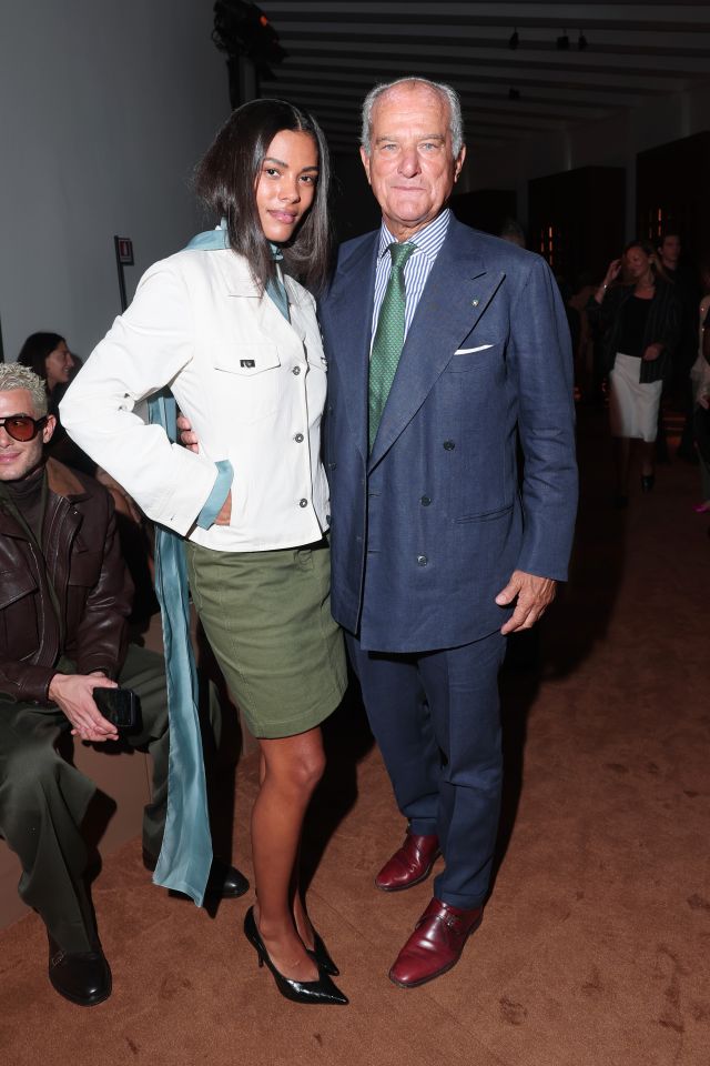 Tina Kunakey و Leonardo Ferragamo في عرض Ferragamo لربيع وصيف 2027