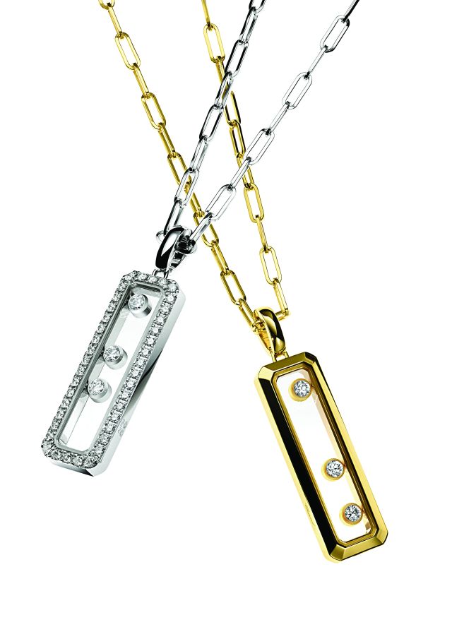 قلادة من مجموعة Happy Diamonds من Chopard بتصميم يجمع بين الأناقة والبريق اللافت