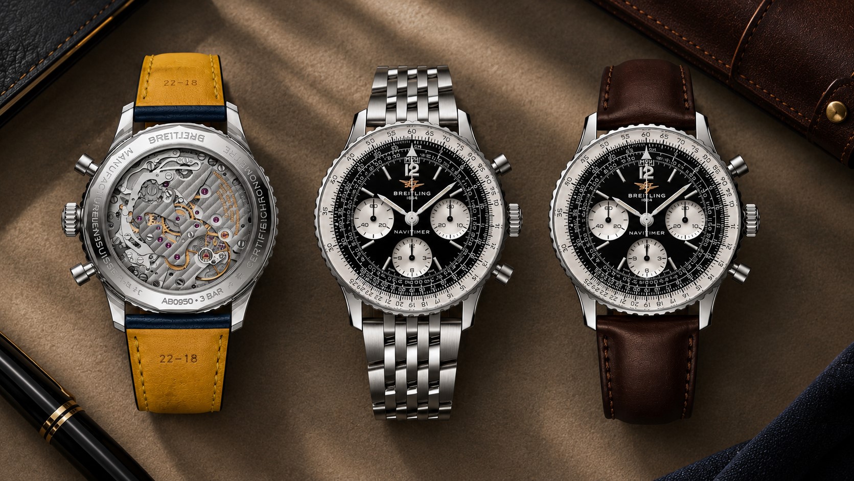 مجموعة من ساعات Navitimer العريقة من Breitling مجموعة من ساعات Nمجموعة من ساعات Navitimer العريقة من Breitlingavitimer العريقة من بريتلينغ