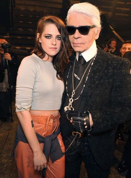 Karl Lagerfeld and Kristen Stewart