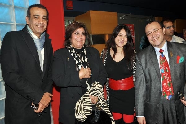 سهير ومروة عبدالمنعم والإعلامي أسامة منير والمنتج أشرف صقر