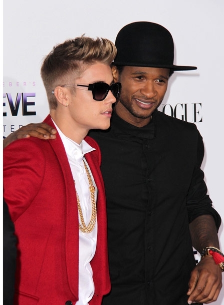 Justin Bieber with Usher