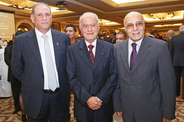 الوزير السابق خالد قباني وعمر مسقاوي والنائب جمال الجراح