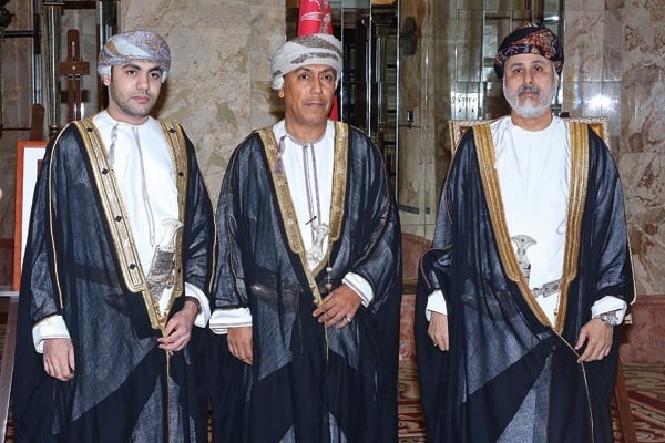 سفير سلطنة عمان احمد بن بركات وأحمد الحارثي وسيف البوسعيدي