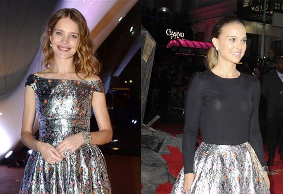 ناتالي بورتمان وناتاليا فوديانوفا بأزياء من Dior، من الأجمل؟