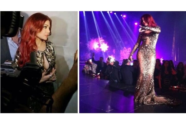 هل يليق الشعر الأحمر بهيفاء وهبي ؟