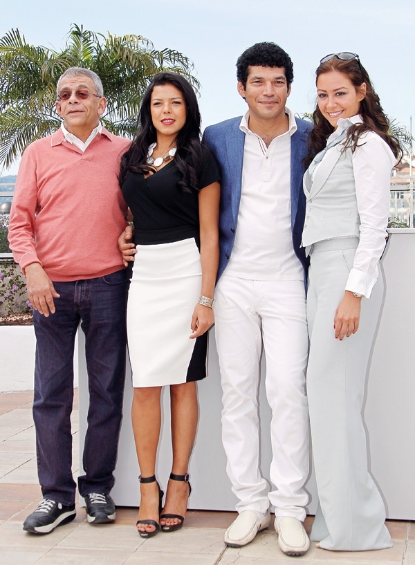 مع منة شلبي وناهد السباعي ويسري نصر الله