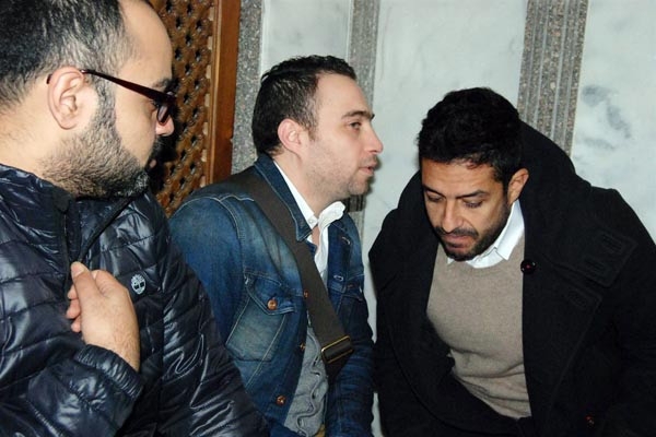 حماقي وحسام حبيب في العزاء