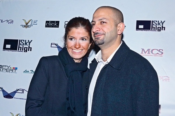 الزميلة كارين اليان ضاهر مع زوجها زياد