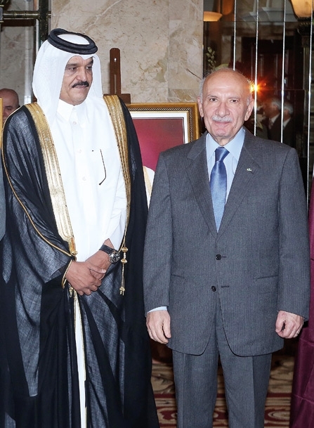 السفير القطري والرئيس حسين الحسيني
