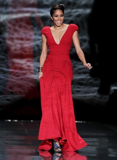 Alicia Quarles wearing Zac Posen