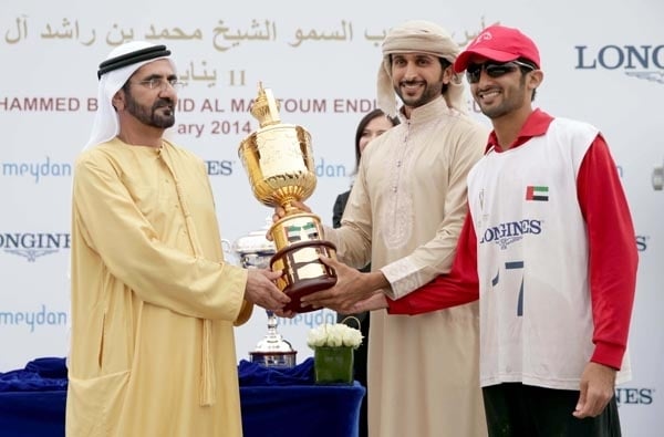 محمد بن راشد يشهد سباق 'كأس القدرة'