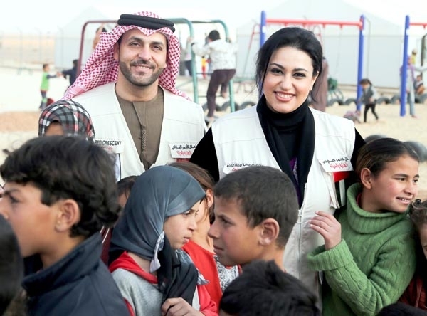 نشوة الرويني تزور مخيمات اللاجئين السوريين في الأردن