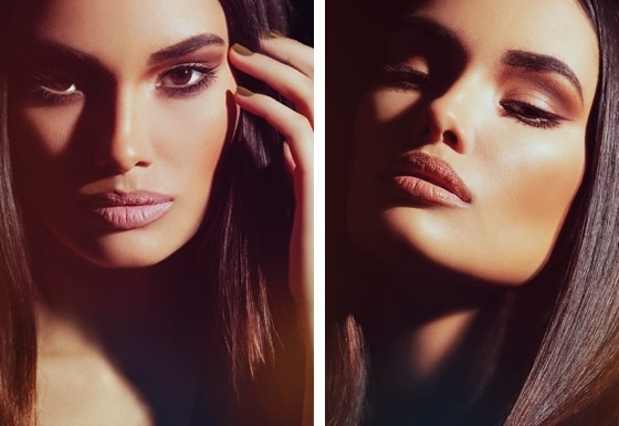 لماكياج القهوة والموكا والكاراميل