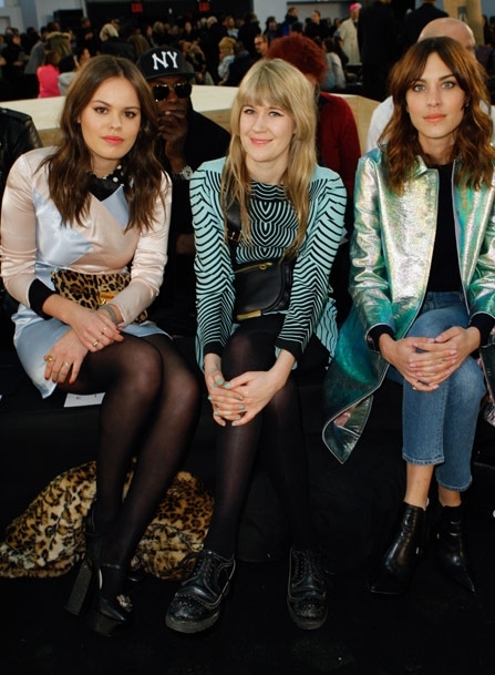 Atlanta de Cadenet, Tennessee Thomas, and Alexa Chung