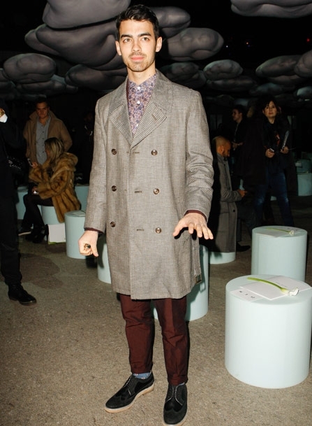 Joe Jonas at Marc Jacobs Fashion Show Joe Jonas at Marc Jacobs Fashion Show