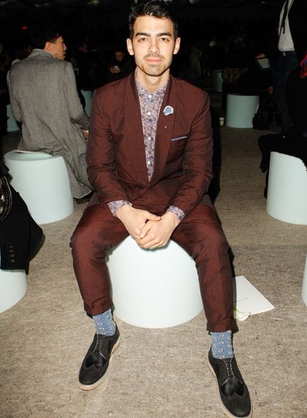 Joe Jonas at Marc Jacobs Fashion Show 