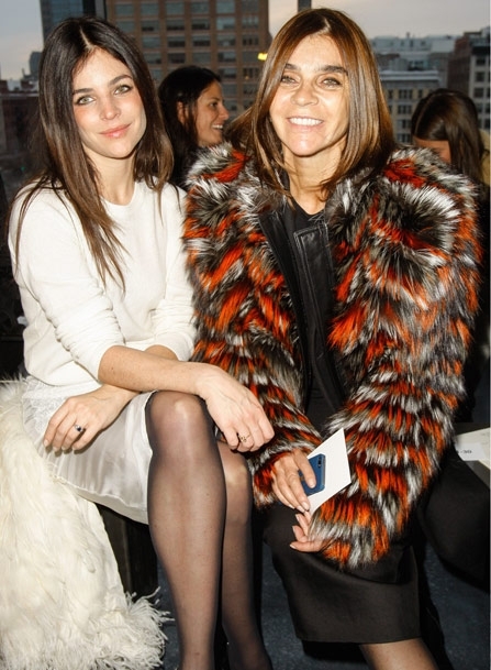 Julia Restoin Roitfeld and Carine Roitfeld at Altuzarra Fashion Show Julia Restoin Roitfeld and Carine Roitfeld at Altuzarra Fashion Show
