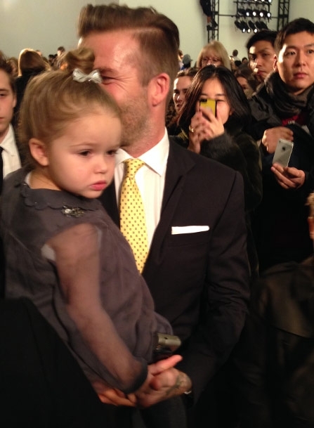 David Beckham at Victoria Beckham Fashion Show David Beckham at Victoria Beckham Fashion Show