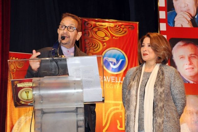 كلمه شكر من نور الشريف بحضور بوسى