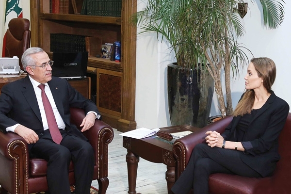 مع الرئيس اللبناني ميشال سليمان