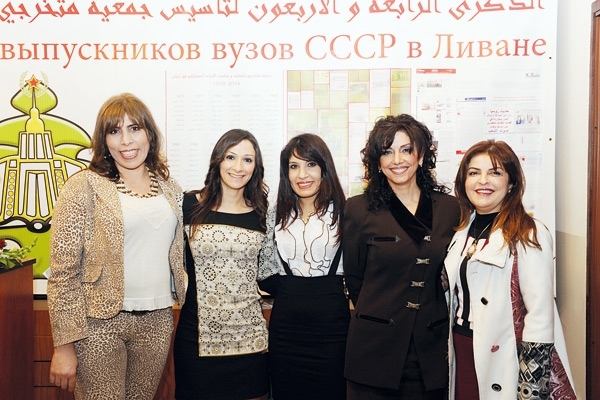 رولا صالح ورولا صليبا ويسرا صبرا والزميلة كارولين بزّي وسلام بوسي