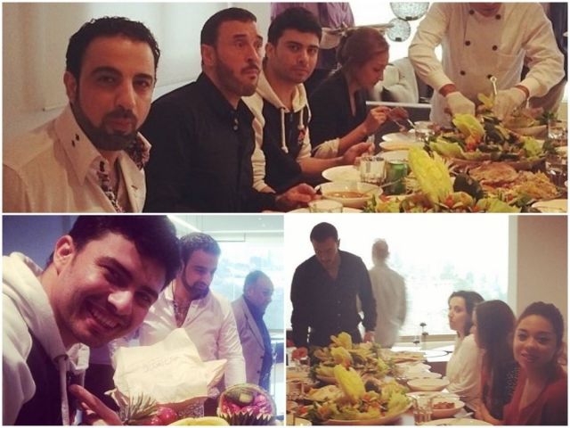 كاظم يفاجئ أعضاء فريقه في <strong  dir='ltr'>the Voice </strong>بمأدبة غداء عراقية في منزله