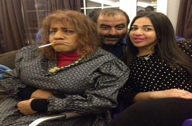 محمد سعد يعالج إيمي سمير غانم