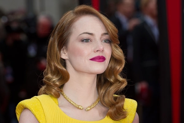 Emma Stone in Atelier Versace in London