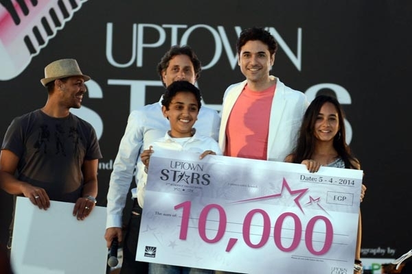 أحمد عز أثناء مشاركته في الاحتفال