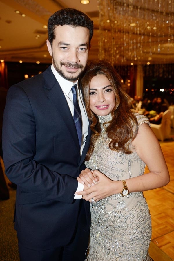 داليا مصطفى وزوجها شريف سلامة