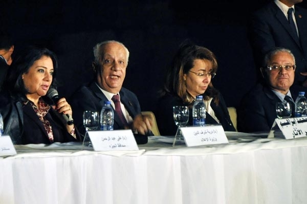 وزيرة الاعلام درية شرف الدين في الاحتفالية