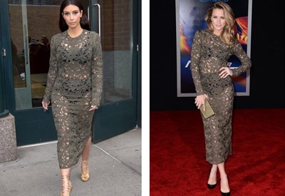 كيم وشانتيل بفستان شفّاف، من الأجمل؟