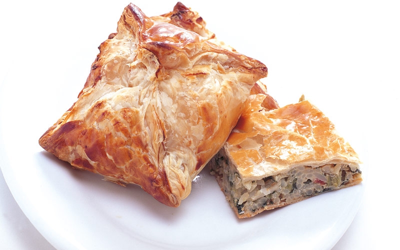 رقائق العجين بالسلق والأرز