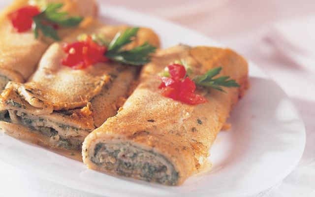 لحوح بالسبانخ