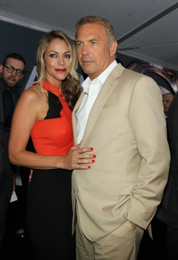 Kevin Costner with Christine Baumgartner