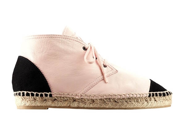 Two tone toile espadrille