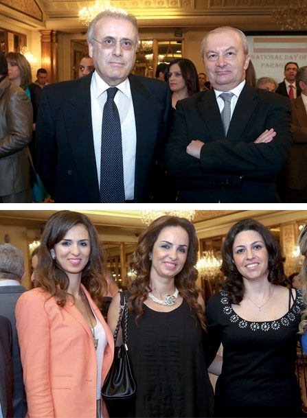 سفير تركيا والقنصل جوزيف حبيس/ ماريا براك واخلاص عواضة وجوليا ابراهيم