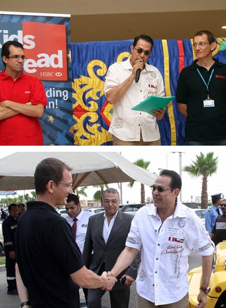 يلقي كلمة عن أهمية القراءة /<br />أثناء حضور الاحتفالية<br />