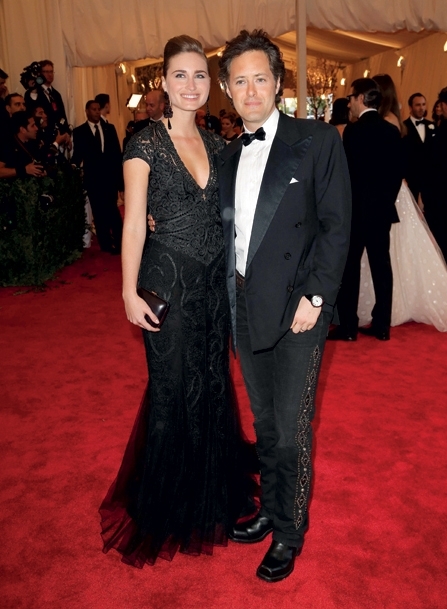 لورن بوش مع زوجها ديفيد لورن