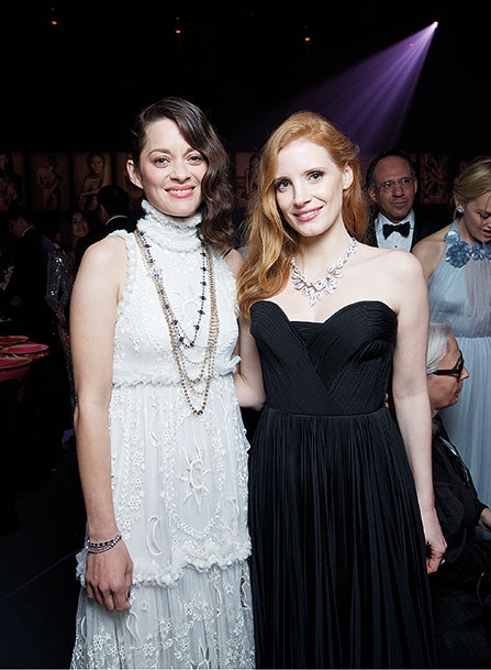 ماريون كوتيارد وجيسيكا شاستاين