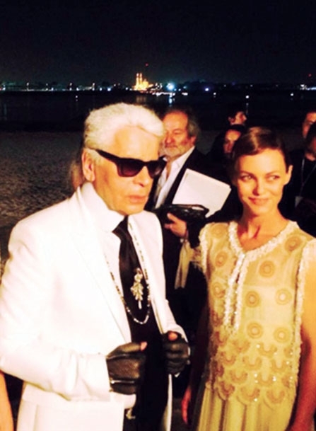 كارل لاغرفيلد وفانيسا بارادي