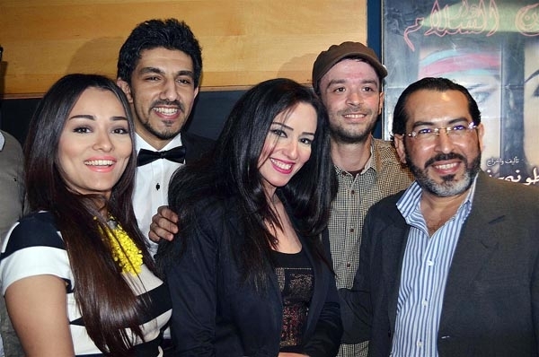 راندا البحيري وأسرة فيلمها