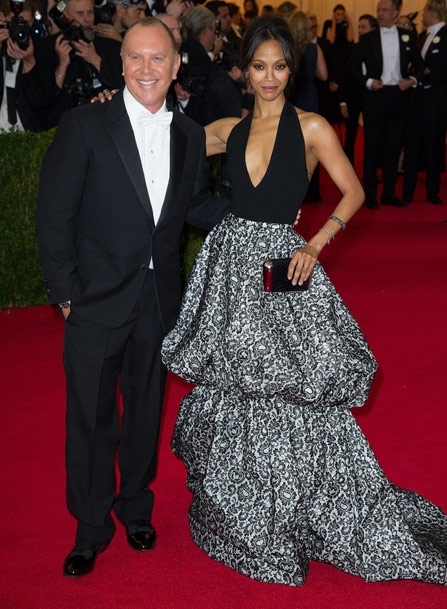 Michael Kors with Zoe Saldana <br />