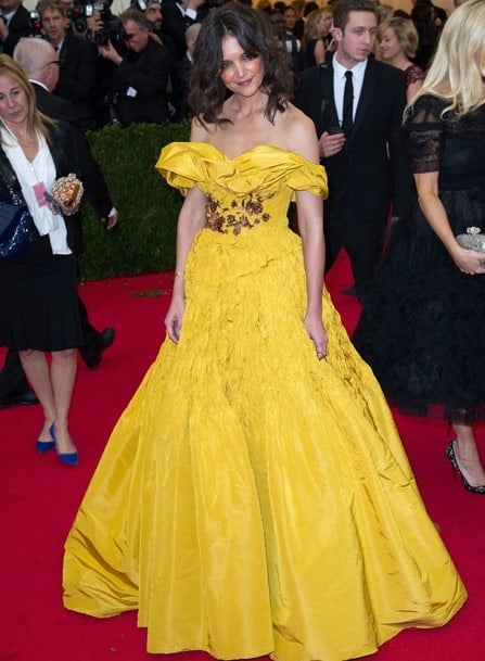 Katie Holmes in Marchesa