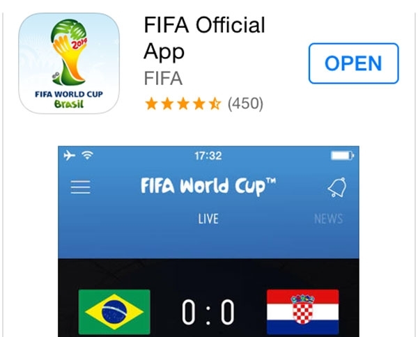 تابعوا أخبار المونديال عبر تطبيق الفيفا الرسميّ لكأس العالم 2014