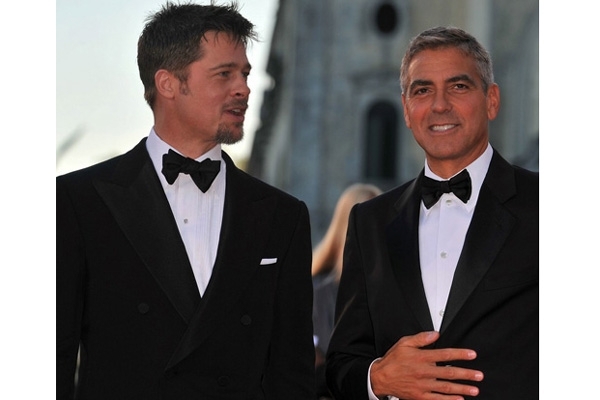 جورج كلوني يريد إنجاب طفلين من أمل ويختار براد بيت إشبيناً