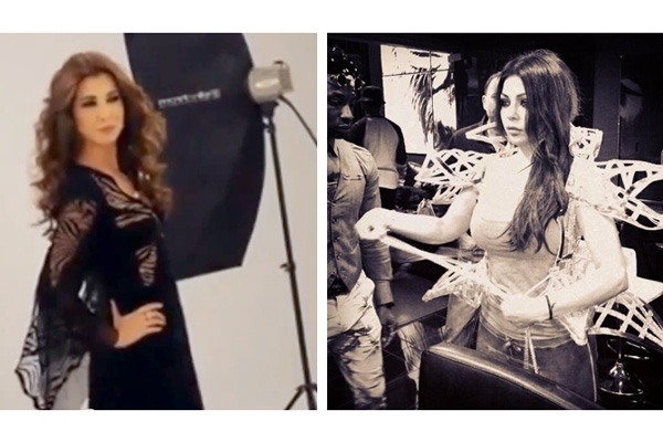 بالفيديو- كواليس خاصة بين نانسي عجرم وهيفاء وهبي